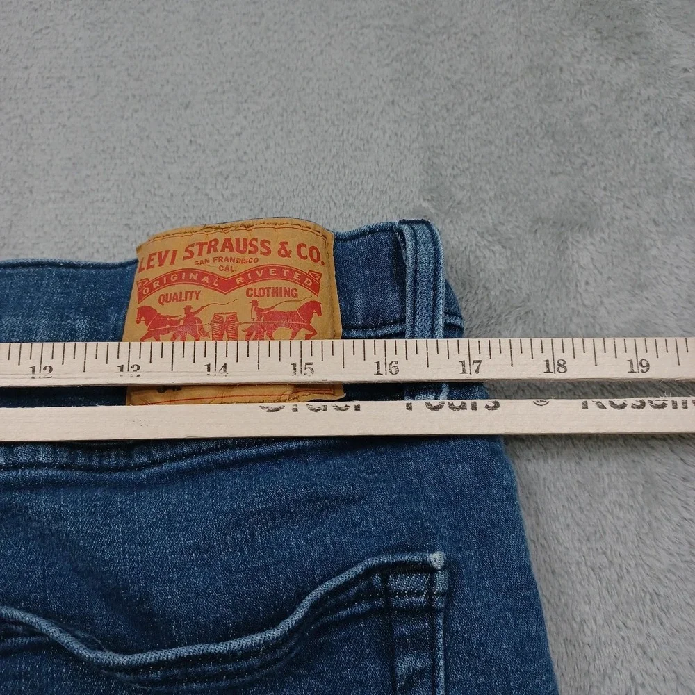 Levis 541 Jeans Mens 36x30 Blue Denim Distressed Athletic Tapered Preppy